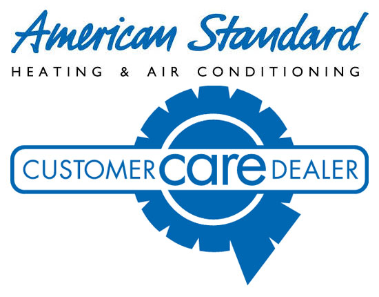 American Standard Customer Care Dealer badge - B.E. Holbrooks Co. Stanfield NC